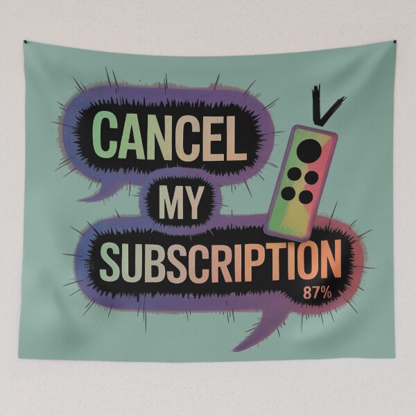 Item preview,  Cancel Subscription Grunge Rant designed and sold by JebliDesign.