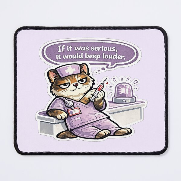 Item preview, Funny ER Nurse Gift Tabby Cat Lover designed and sold by Gentlestate.