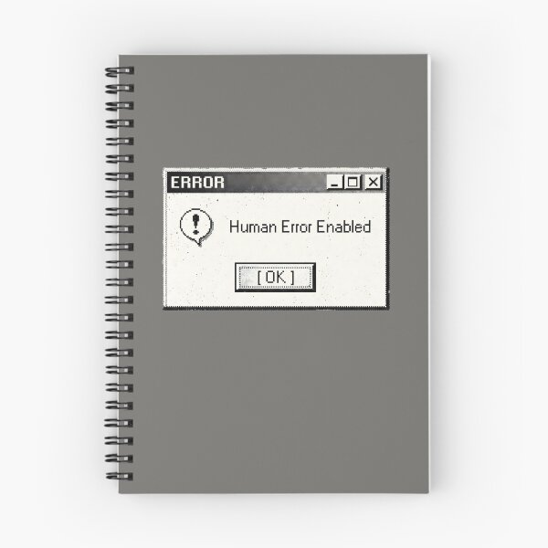 Item preview, Human Error Enabled Retro PC Warning Box designed and sold by SplashTastic.