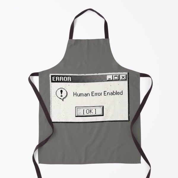 Item preview, Human Error Enabled Retro PC Warning Box designed and sold by SplashTastic.