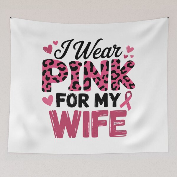 Item preview, I We Wear Pink For My Family Breast Cancer Pink Ribbon WIFE designed and sold by SapfireStuArt.