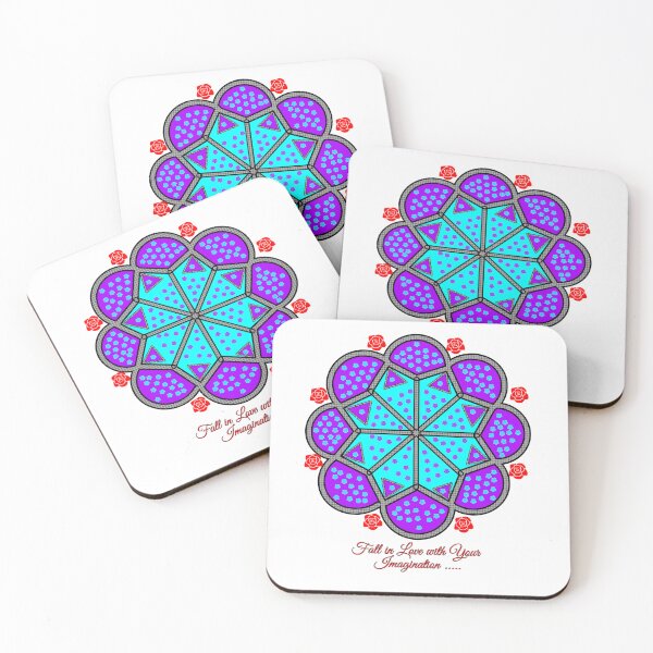 Item preview, Fall in Love with Your Imagination | Floral Geometric Mandala Art designed and sold by Meiguilin.