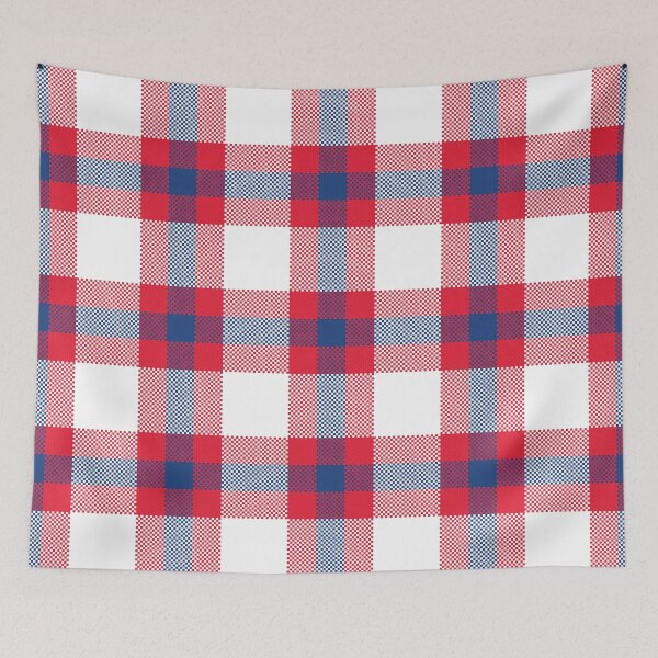 Item preview, Seamless Plaid Tartan Pattern in Classic Red and Blue Tones designed and sold by PowerAntShop.