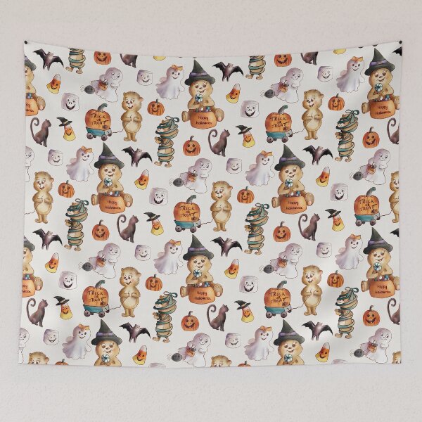 Item preview, Cute Halloween Trick or Treat Teddy Bears designed and sold by JanetMGraham.