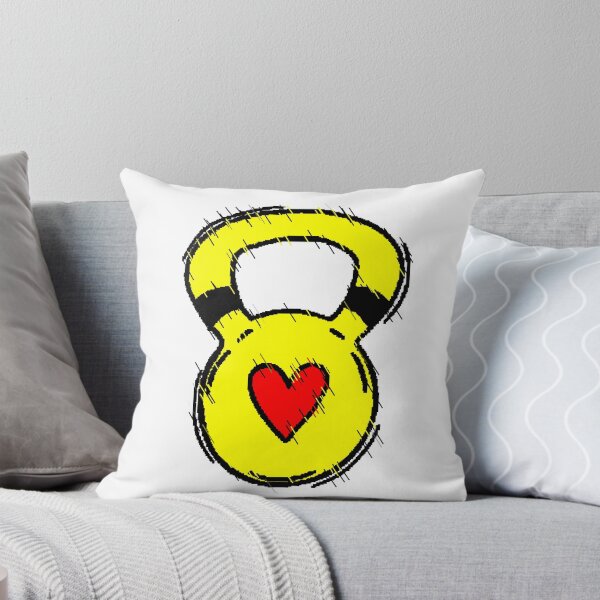 Item preview, Kettlebell Heart Gym Kettlebell Love Fitness Glitch designed and sold by AstronautMerch.