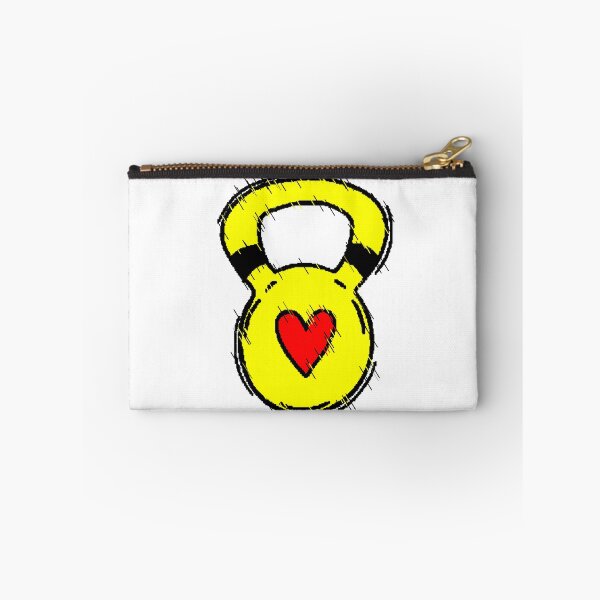 Item preview, Kettlebell Heart Gym Kettlebell Love Fitness Glitch designed and sold by AstronautMerch.