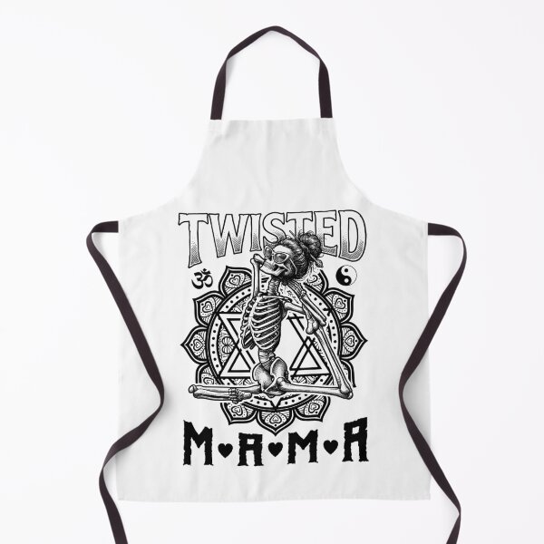 Item preview, Twisted Yoga Mama Gothic Mom Skeleton Mermaid Pose Mandala designed and sold by GrandeDuc.
