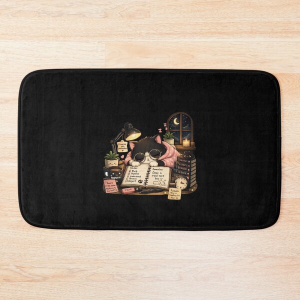 Item preview, Cute Sleeping Study Cat - Cozy Student Motivation Aesthetic designed and sold by TheZyro.