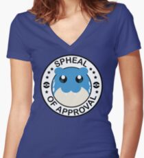 Spheal of Approval Women's Fitted V-Neck T-Shirt