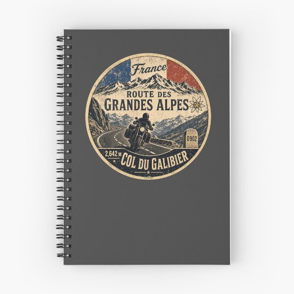 Item preview, Col du Galibier France Route des Grandes Alpes Motorcycle TShirt & Sticker 08 designed and sold by OuterShellUK.