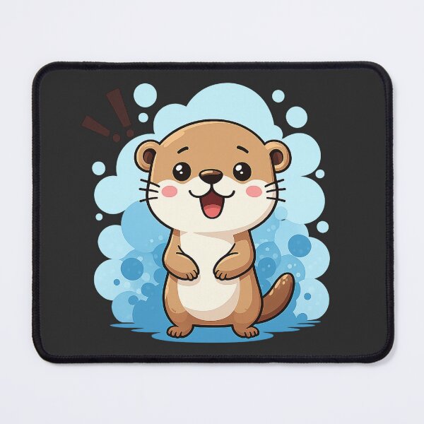 Item preview, Bubbly Otter Surprise #1 – Cute Happy Otter Art designed and sold by BalloonNinja.