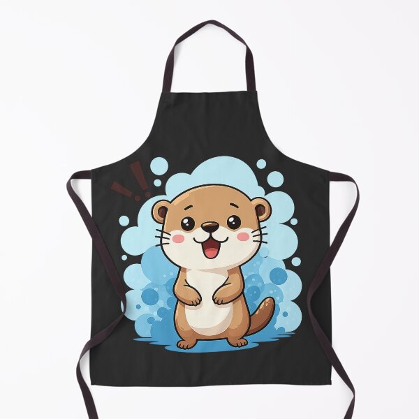 Item preview, Bubbly Otter Surprise #1 – Cute Happy Otter Art designed and sold by BalloonNinja.
