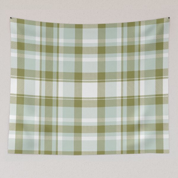 Item preview, Seamless Plaid Tartan Pattern in Olive Green and Sage Tones designed and sold by PowerAntShop.