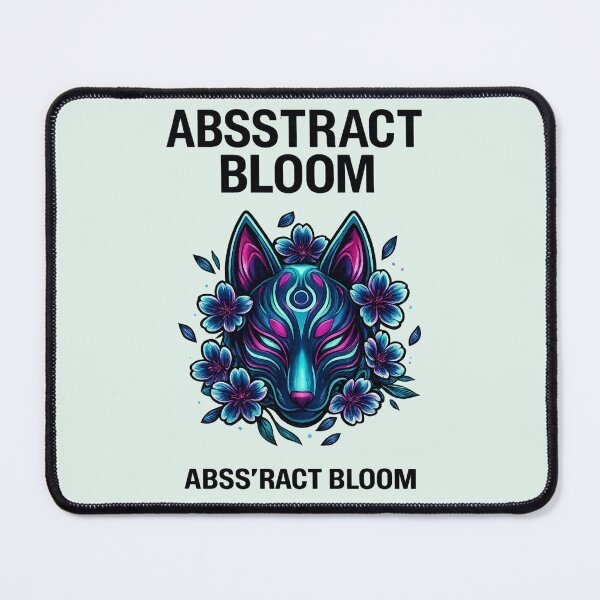 Item preview, Abstract Bloom Neon Wolf Floral Art designed and sold by Articulated Vibes.