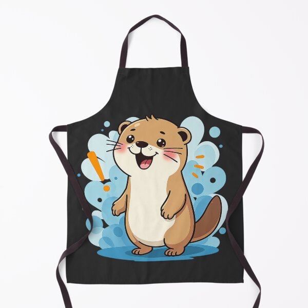 Item preview, Bubbly Otter Surprise #2 – Cute Happy Otter Art designed and sold by BalloonNinja.
