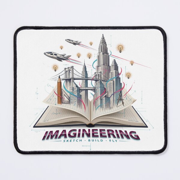 Item preview, Imagineering – Sketch Build Fly | Creative Engineering And Innovation Design designed and sold by ArcticFoxStudio.