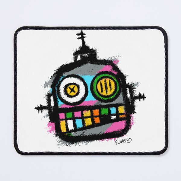 Item preview, Retro Robot No. 05 | Colourful Urban Folk Art Character by GWART designed and sold by GWARTGB.