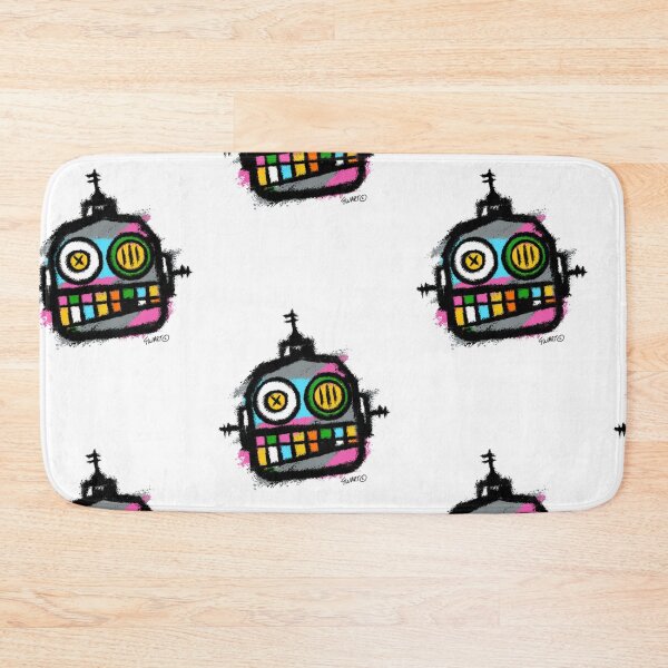 Item preview, Retro Robot No. 05 | Colourful Urban Folk Art Character by GWART designed and sold by GWARTGB.