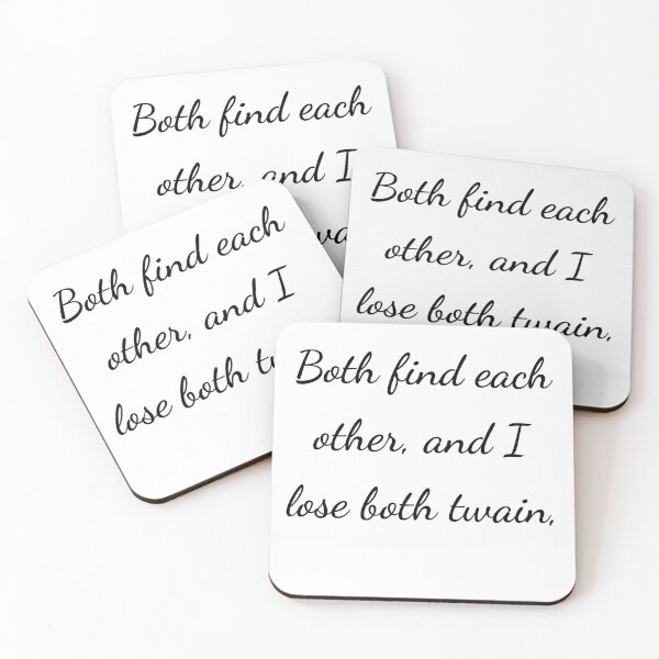 Item preview, "Both find each other, and I lose both twain," - handwriting black designed and sold by ariksworld.