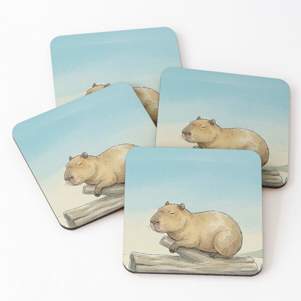 Item preview, Minimalist Watercolor Capybara – Peaceful Cottagecore Aesthetic T-Shirt designed and sold by Ctrl+Z Enthusiast.