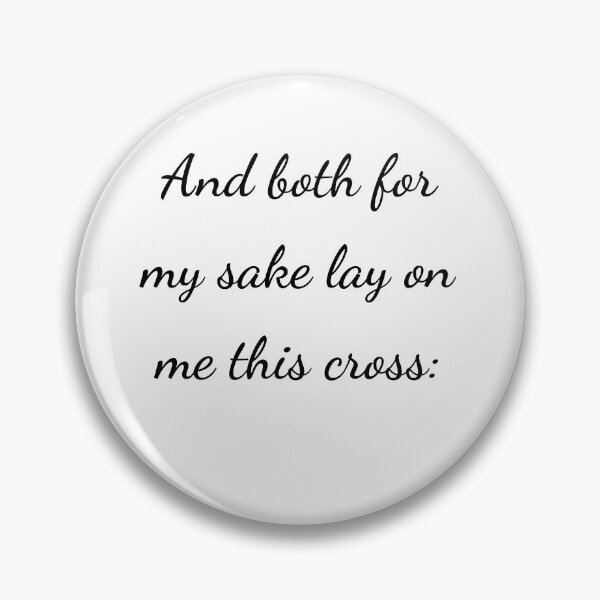 Item preview, "And both for my sake lay on me this cross:" - handwriting black designed and sold by ariksworld.