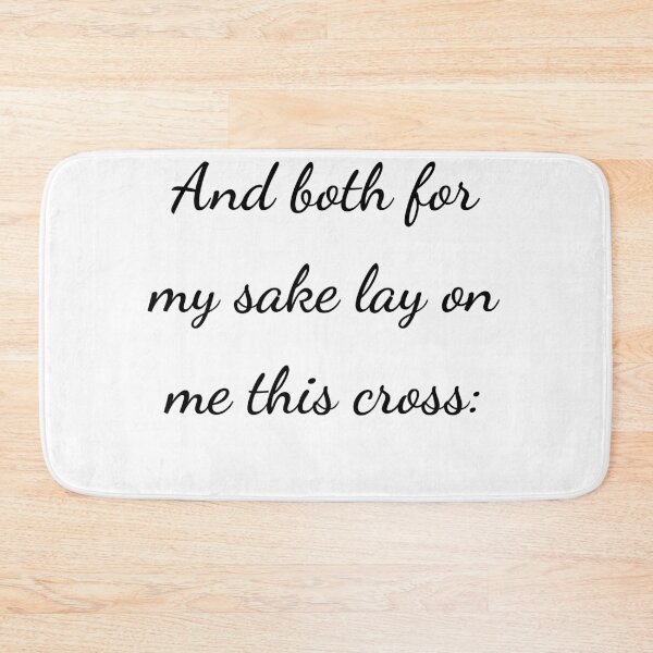 Item preview, "And both for my sake lay on me this cross:" - handwriting black designed and sold by ariksworld.