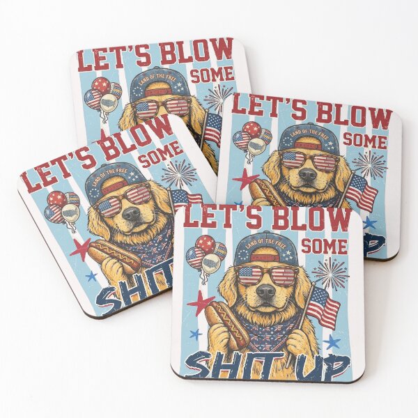 Item preview, Let’s Blow Some Shit Up Funny 4th of July Patriotic designed and sold by DeLafroozdesign.