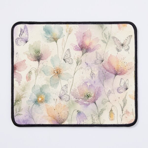 Item preview, Enchanted meadow with butterflies designed and sold by WatercolourLily.
