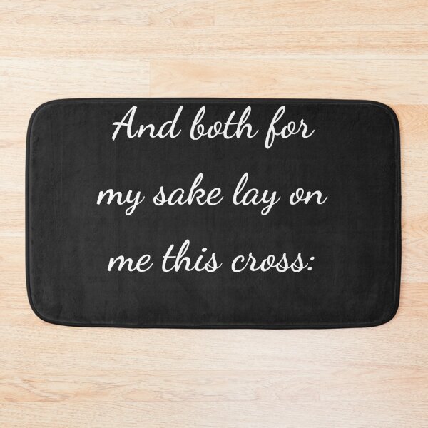 Item preview, "And both for my sake lay on me this cross:" - handwriting white designed and sold by ariksworld.