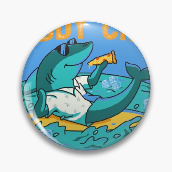 Item preview, Daddy Chill Funny Shark Eating Pizza Summer Father’s Day Meme designed and sold by M1144.