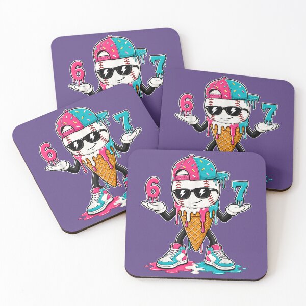 Item preview, Baseball Drip 67 Boys 6 7 Baseball Ice Cream Drip Kids Boys designed and sold by Mjayshop.
