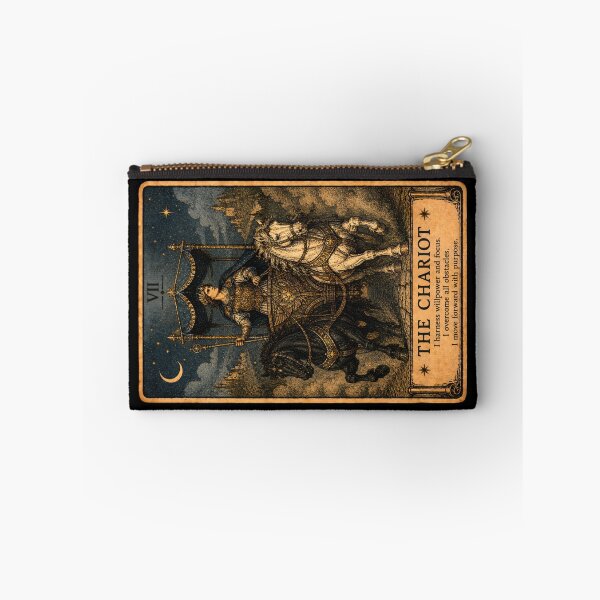 Item preview, The Chariot Tarot Card - Mystical Willpower Tarot Illustration designed and sold by ArcanaAbsolute.