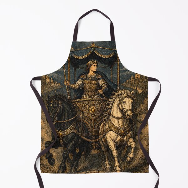 Item preview, The Chariot Tarot Card - Mystical Willpower Tarot Illustration designed and sold by ArcanaAbsolute.