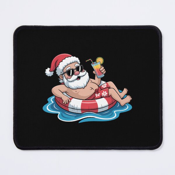 Item preview, Christmas In July Hawaiian Santa Floatie Summer designed and sold by sailorjessiArt.