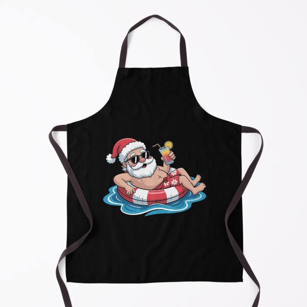 Item preview, Christmas In July Hawaiian Santa Floatie Summer designed and sold by sailorjessiArt.