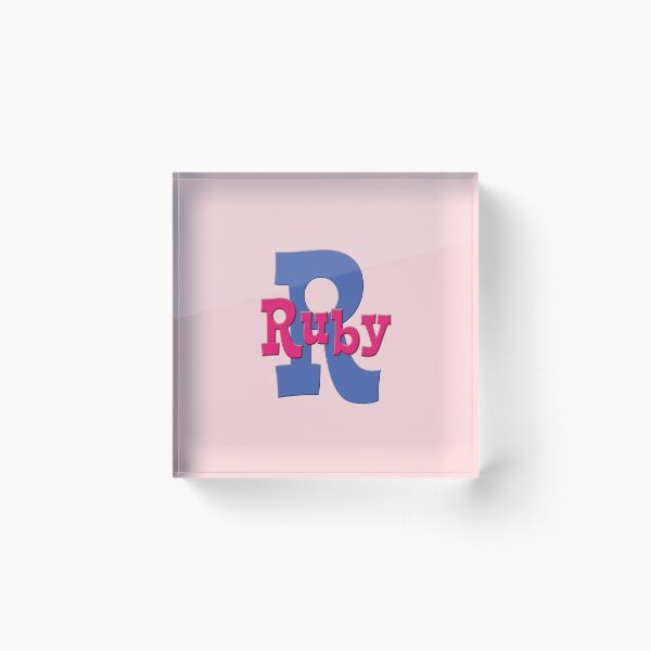 Item preview, R is for Ruby, Girl's/Woman's Name and Initial  designed and sold by CharlottePlaceArt.