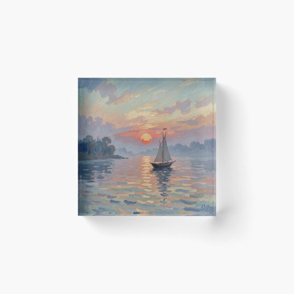 Item preview, Peaceful Line Messenger Evening Horizon designed and sold by Harrisonvibes.
