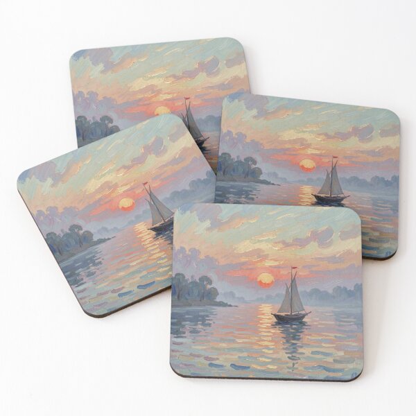 Item preview, Peaceful Line Messenger Evening Horizon designed and sold by Harrisonvibes.