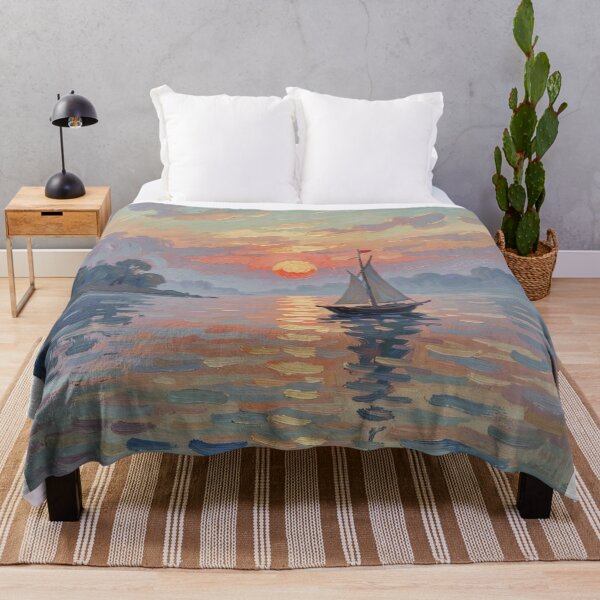 Item preview, Peaceful Line Messenger Evening Horizon designed and sold by Harrisonvibes.