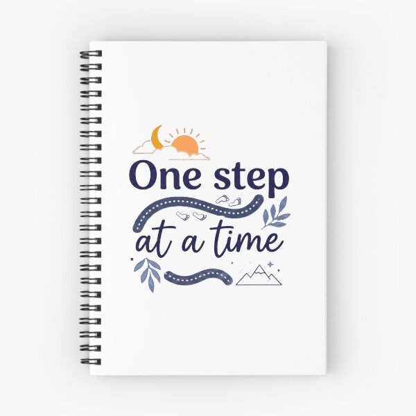 Item preview,  One Step At A Time Mental Health Recovery  designed and sold by Soft Strength Studio.