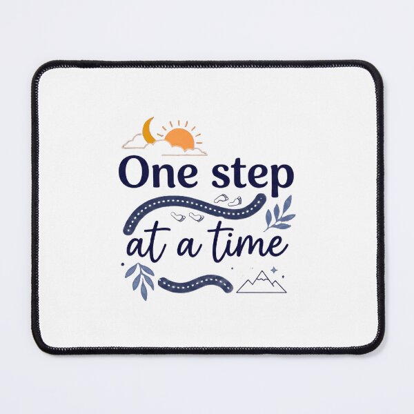 Item preview, One Step At A Time Mental Health Recovery designed and sold by Soft Strength Studio.