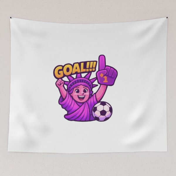 Item preview, USA Soccer Super Fan Goal Sticker designed and sold by syndia2209.