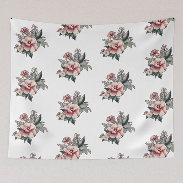 Item preview, Minimalist flower art – soft aesthetic design  designed and sold by happypanda20.