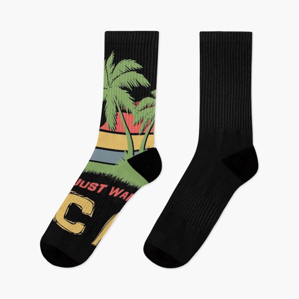 Item preview, I Just Wanna Pet My Cat Retro Sunset Palm Trees designed and sold by marke770.