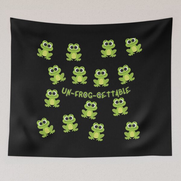 Item preview, Unfroggetable Funny Frog Pun Design designed and sold by Twinkley-tees.