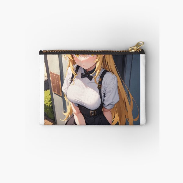 Item preview, Anime Girl with Blonde Hair and School Uniform designed and sold by iloveanimechibi.