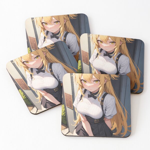 Item preview, Anime Girl with Blonde Hair and School Uniform designed and sold by iloveanimechibi.