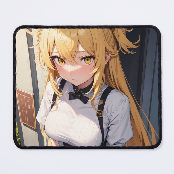 Item preview, Anime Girl with Blonde Hair and School Uniform designed and sold by iloveanimechibi.