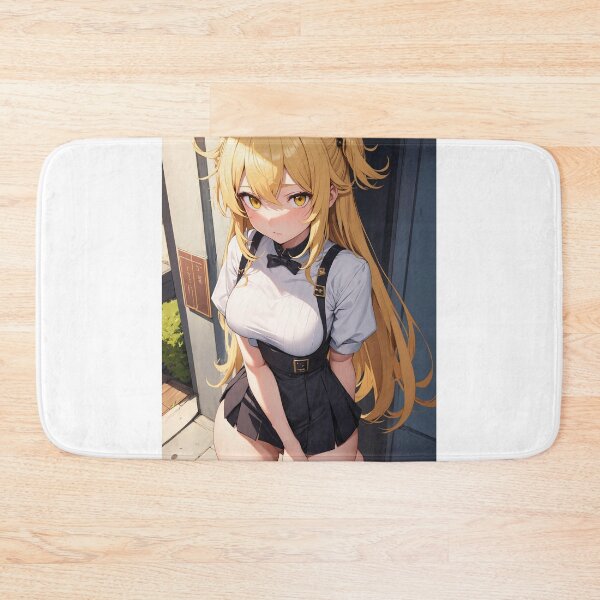 Item preview, Anime Girl with Blonde Hair and School Uniform designed and sold by iloveanimechibi.