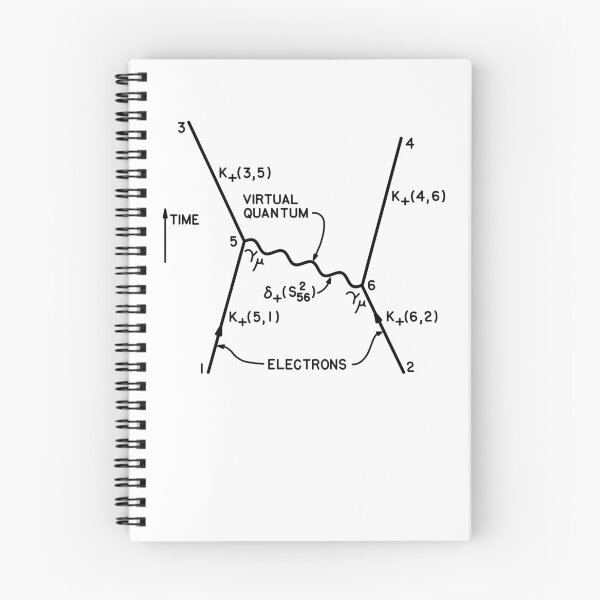 Item preview, Original 1949 Feynman diagram quantum physics (black) designed and sold by R2B1.